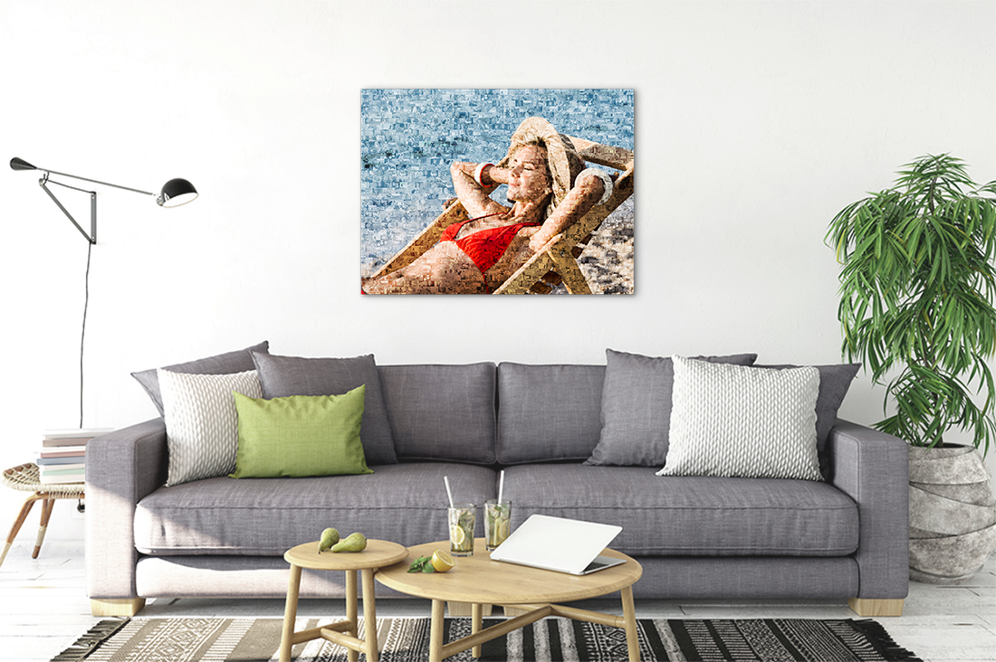 mock up posters in living room interior. Interior scandinavian s